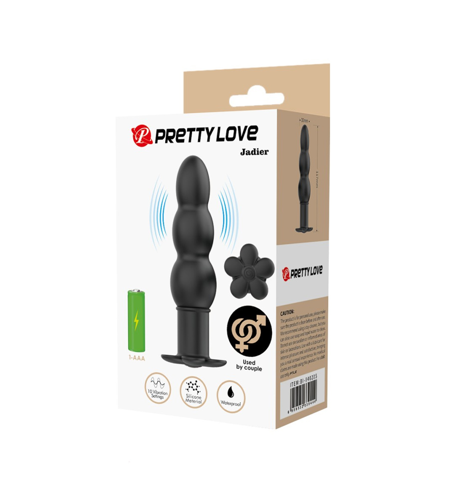 Pretty Love Jadier – vibrirajući analni plug, 11 cm