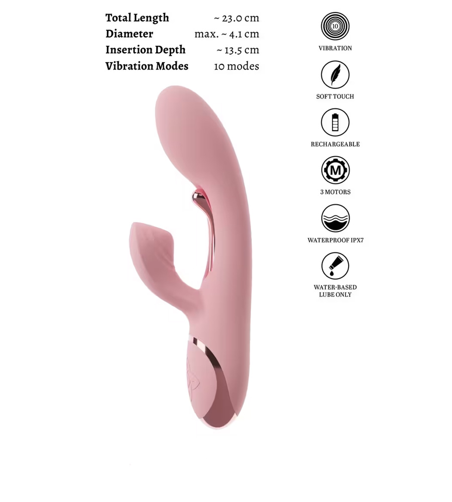 beau coeur AVENOR G-Spot Rabbit – silikonski rabbit vibrator - image 8