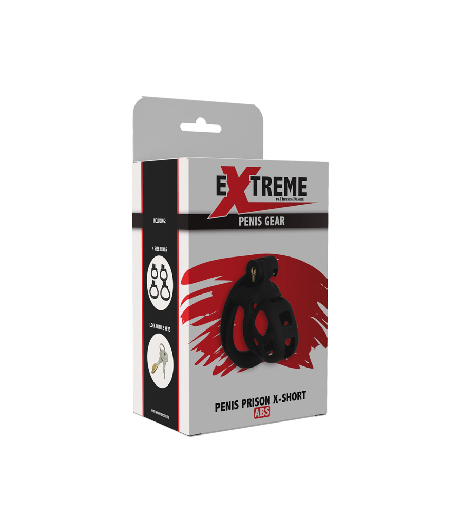 Extreme Penis Prison Cock Cage Black X-Short – kavez za penis - image 2