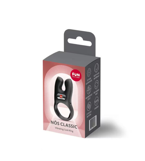 Fun Factory Nos Classic Black – vibrirajući penis prsten