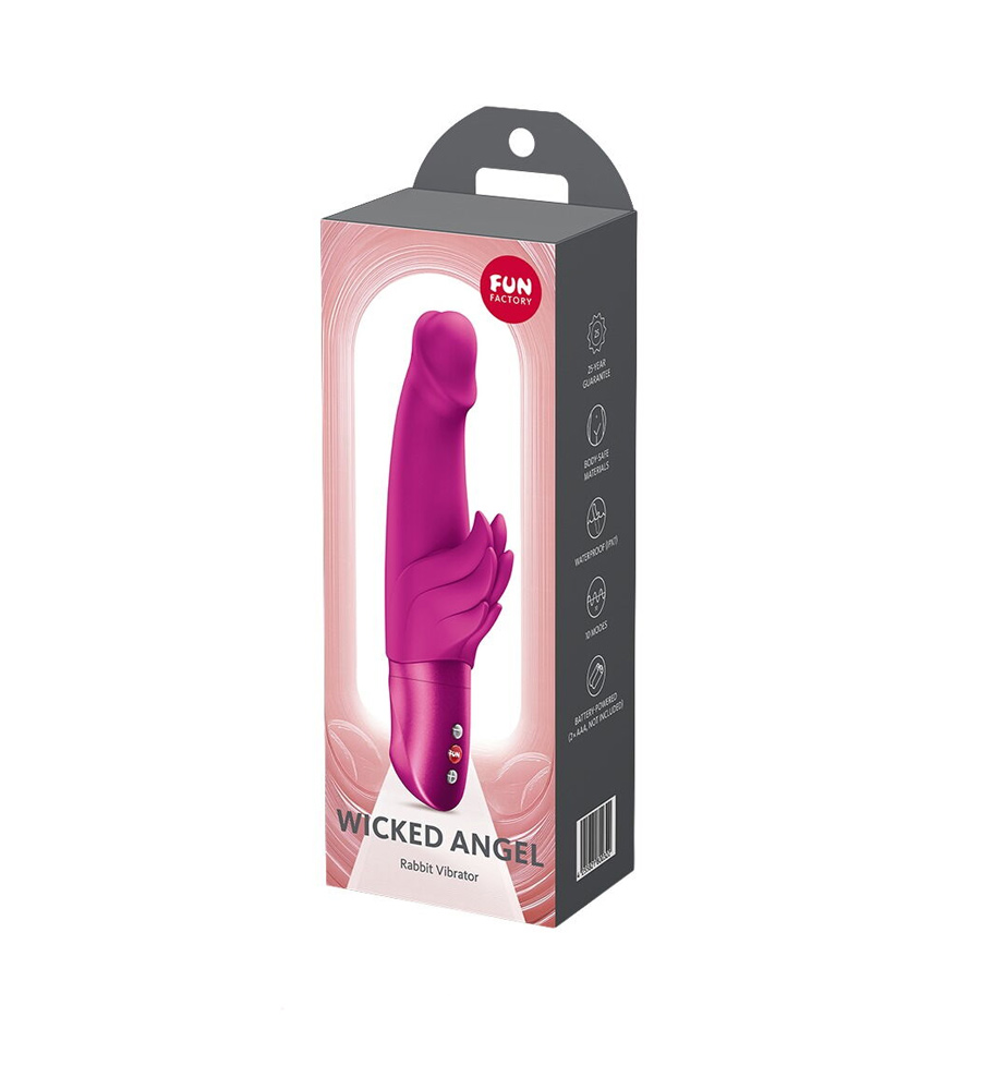 Fun Factory Wicked Angel Pink – rabbit vibrator, 20 cm