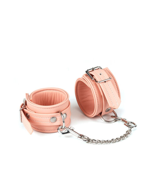Liebe Seele Organosilicon Wrist Cuffs Pink su luksuzne veganske kožne lisice ružičaste boje.