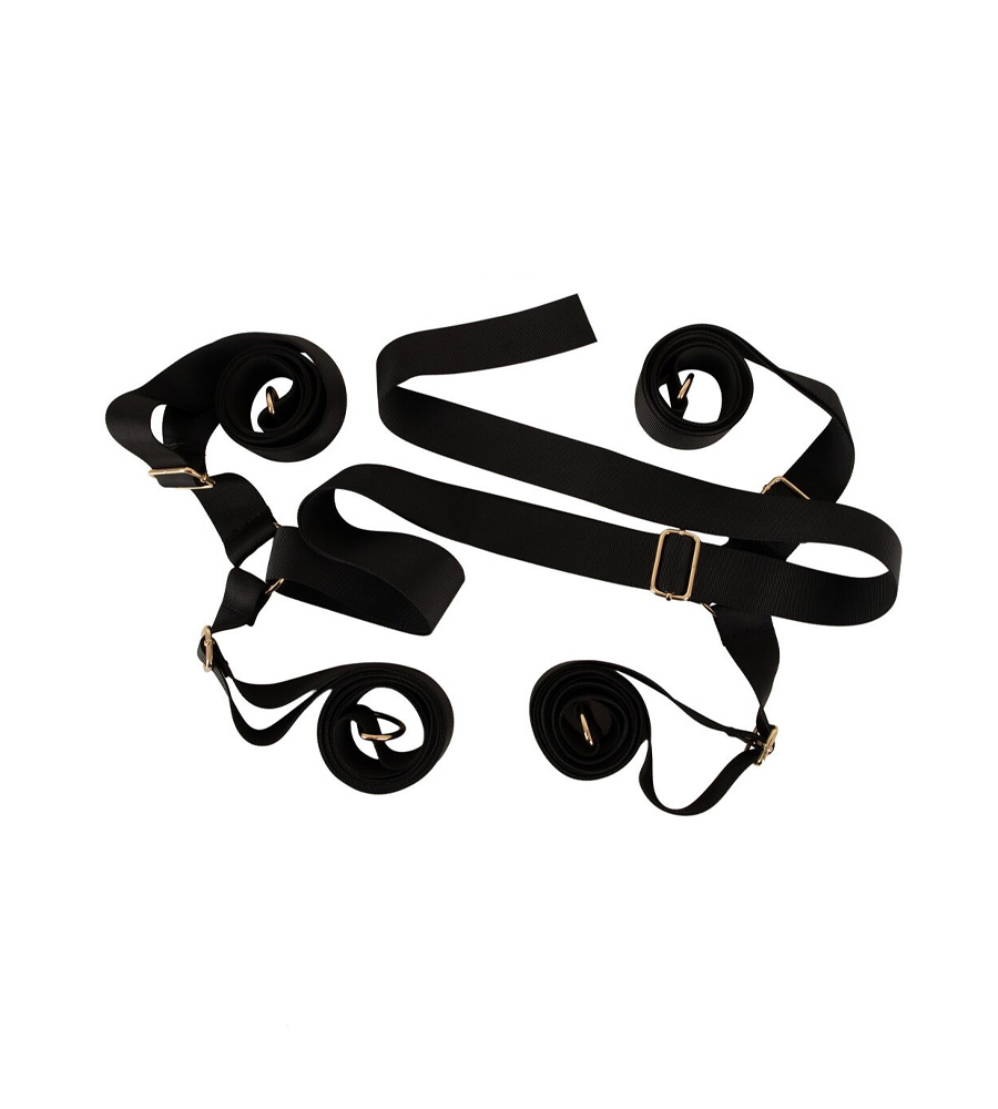 Bad Kitty Bed Restraint Kit – set za vezanje oko kreveta + povez za oči