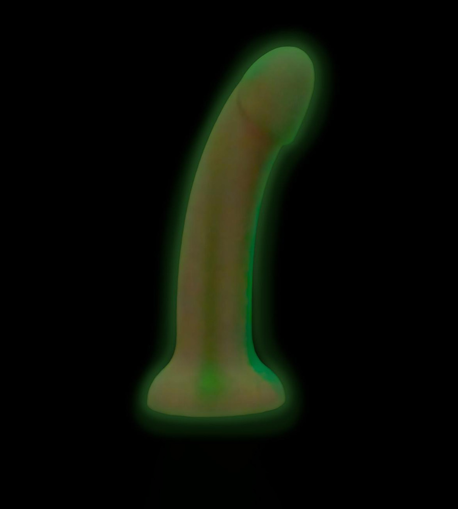 EasyToys Candy Swirl Dildo – dildo koji svijetli u mraku, 19 cm - Slika 4