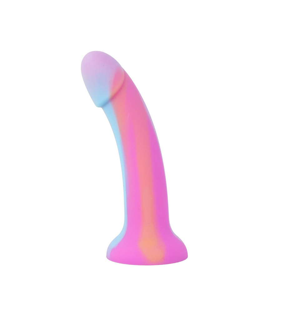EasyToys Candy Swirl Dildo – dildo koji svijetli u mraku, 19 cm - Slika 5