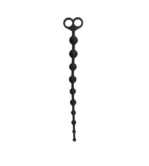 Easytoys Long Anal Beads Black su silikonske analne kuglice. Ove analne kuglice izrađene su od 100% silikona sigurnog za tijelo, što jamči maksimalnu udobnost i higijenu tijekom korištenja.