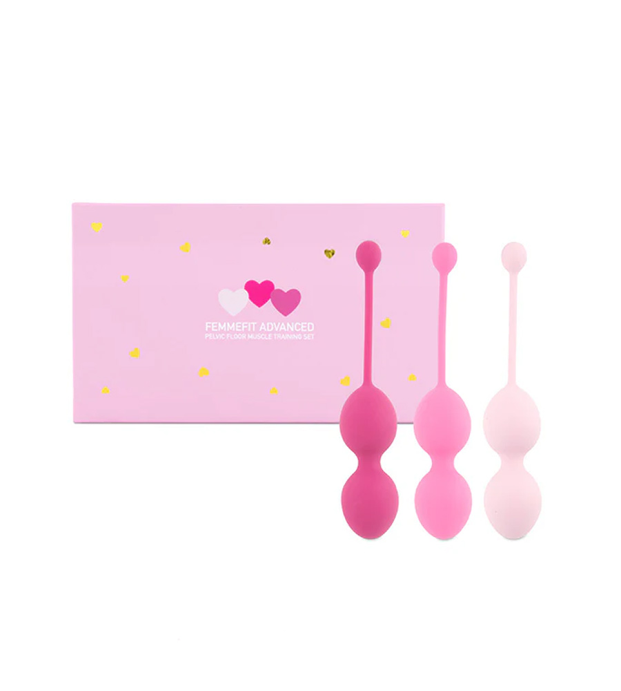 FemmeFit Pelvic Muscle Training Set - 3 silikonske kegelove kuglice