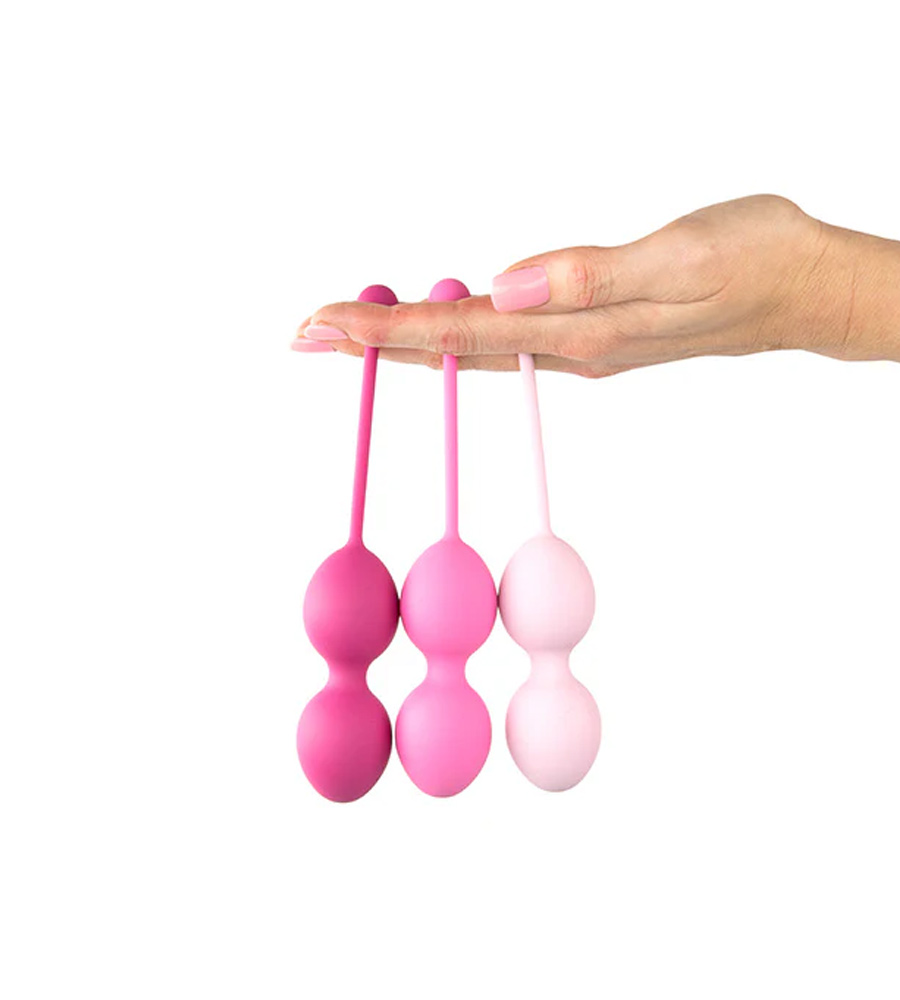 FemmeFit Pelvic Muscle Training Set - 3 silikonske kegelove kuglice