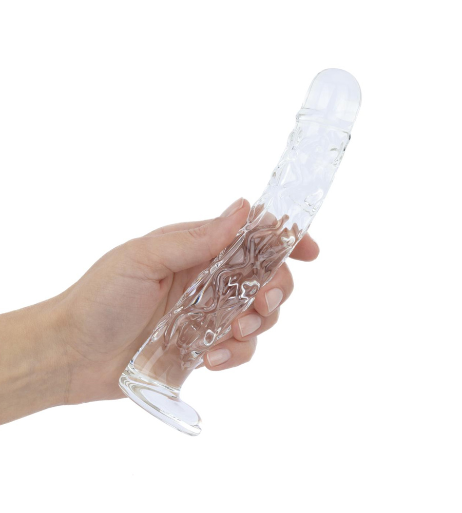 Gildo Glass Dildo No. 36 – realistični stakleni dildo, 19 cm - Slika 5