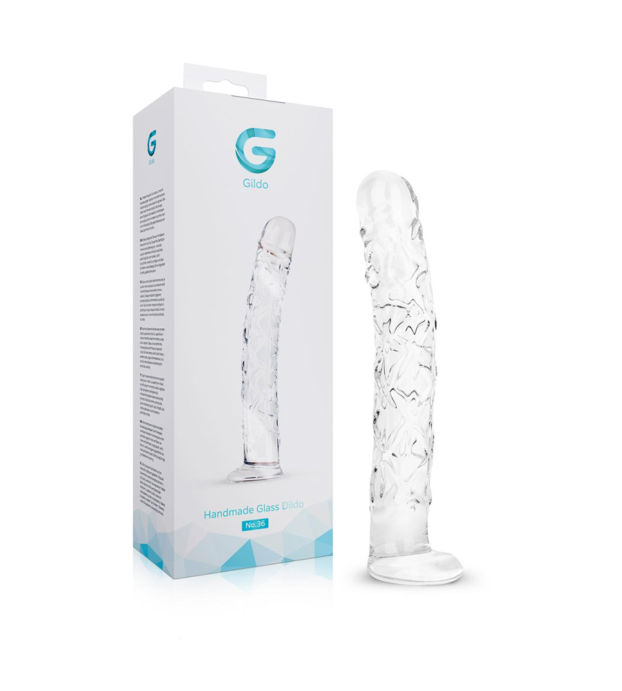 Gildo Glass Dildo No. 36 – realistični stakleni dildo, 19 cm - Slika 3