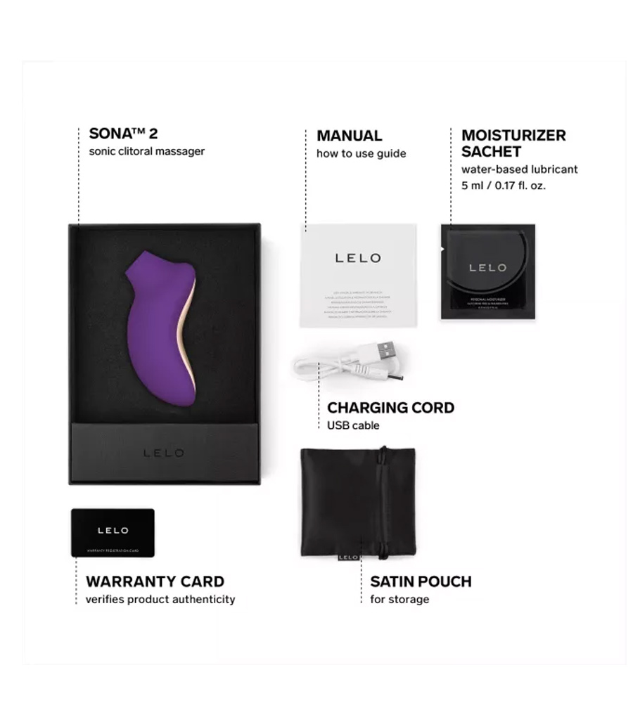 Lelo SONA 2 Purple - sonični masažer klitorisa