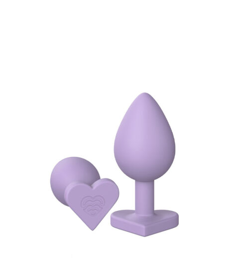 Love Signal Heart Plug Medium – silikonski analni plug, 8.5 cm