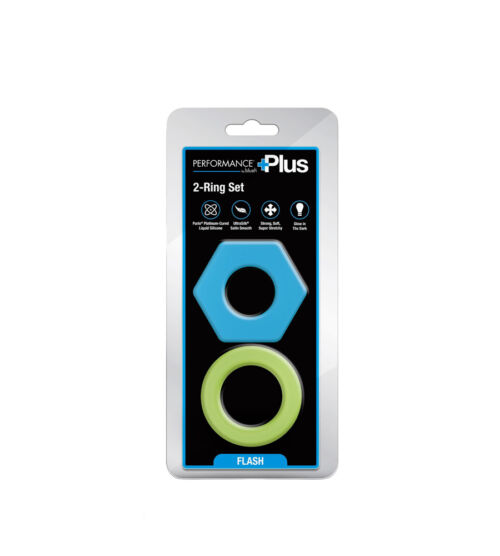 Performance Plus Flash Ring Set – 2 silikonska penis prstena