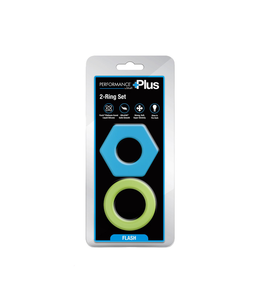 Performance Plus Flash Ring Set – 2 silikonska penis prstena