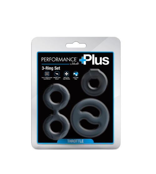 Performance Plus Throttle Ring Set – 3 silikonska penis prstena