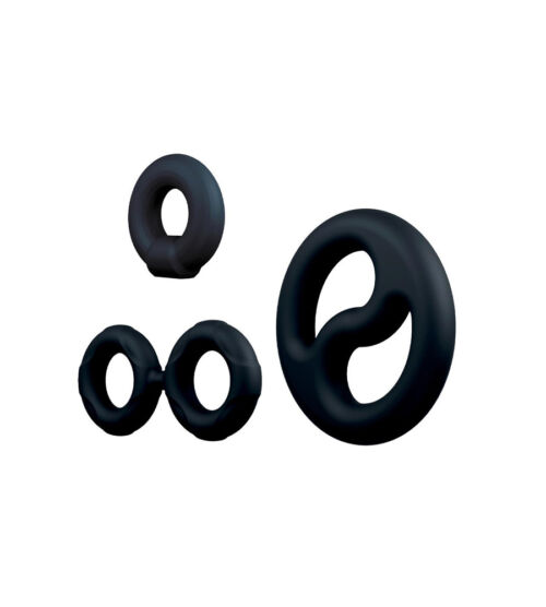 Performance Plus Throttle Ring Set – 3 silikonska penis prstena