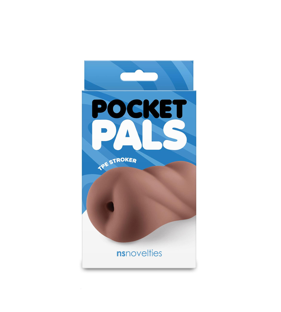 Pocket Pals Anal Stroker Brown - realistični masturbator, 9.7 cm