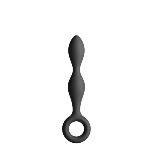 Renegade Slim Black - silikonski analni plug, 12,7 cm