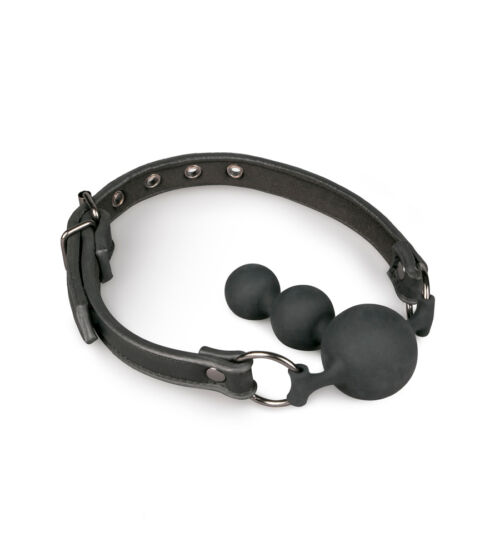 Easytoys Triple Ball Gag Black – kuglica za usta