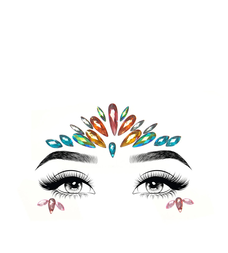 Leg Avenue Avri Face Jewels Sticker je ukrasna naljepnica za lice.