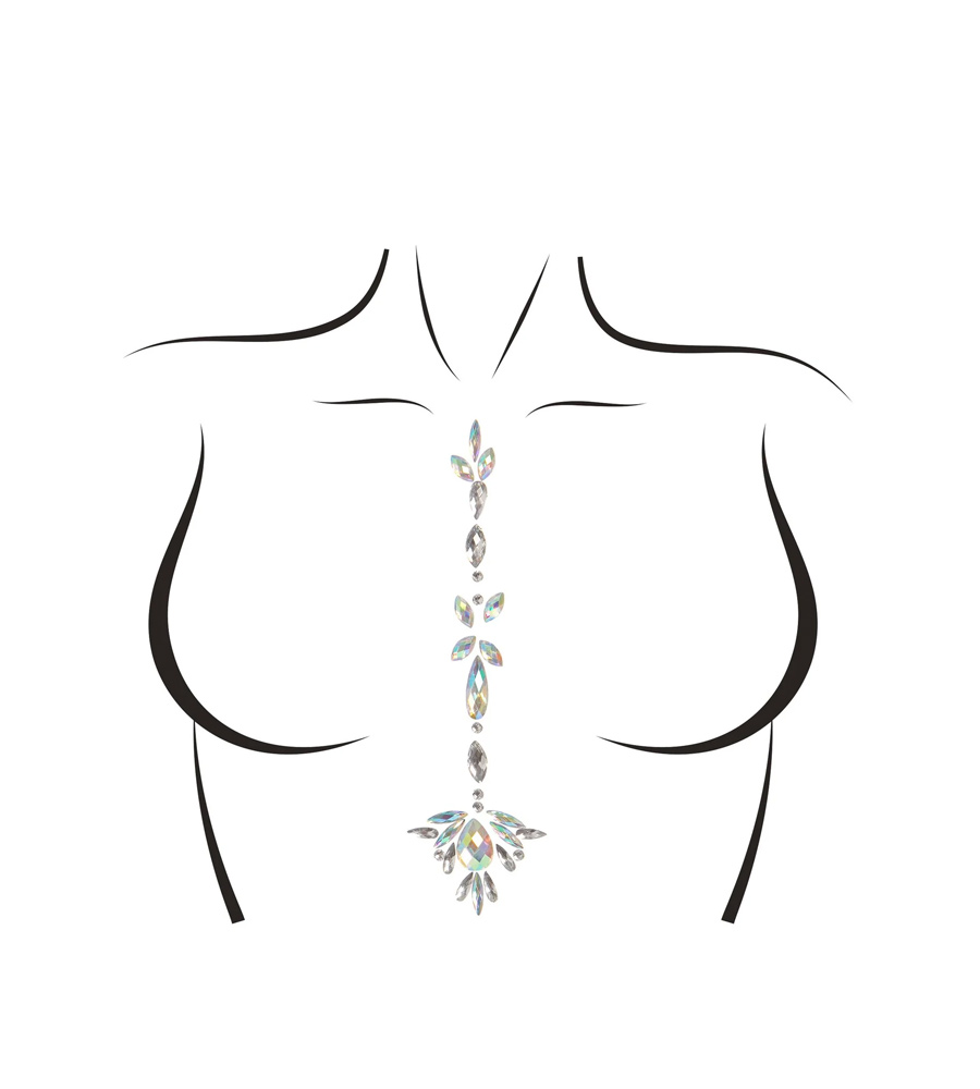 Leg Avenue Jade Body Jewels Sticker je ukrasna naljepnica za prsa.