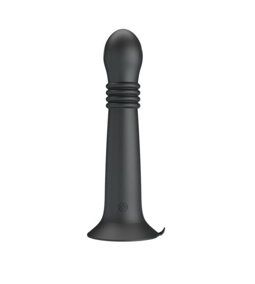 Pretty Love Stellan Black – pomični i vibrirajući dildo, 19.1 cm