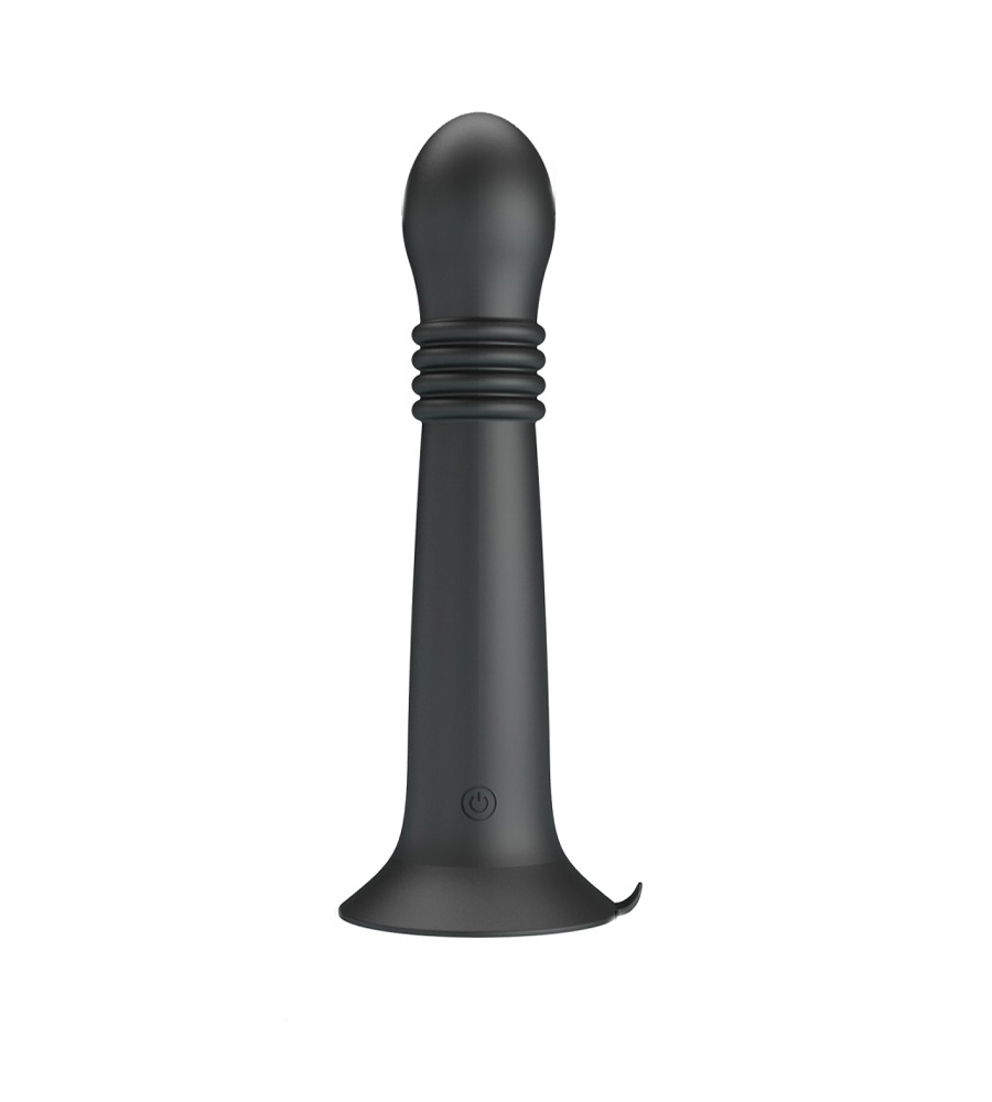 Pretty Love Stellan Black – pomični i vibrirajući dildo, 19.1 cm