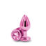 Rear Assets Medium Pink - metalni analni plug, 8.2 cm