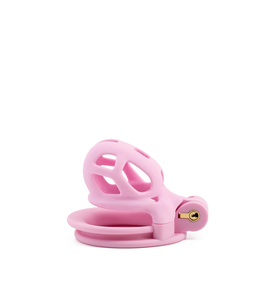 Extreme Penis Prison Cock Cage Pink X-Short – kavez za penis, ABS - Slika 3
