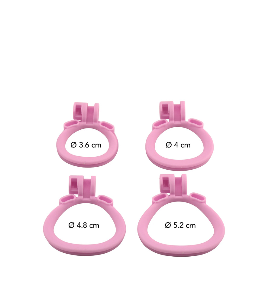 Extreme Penis Prison Cock Cage Pink X-Short – kavez za penis, ABS - Slika 4