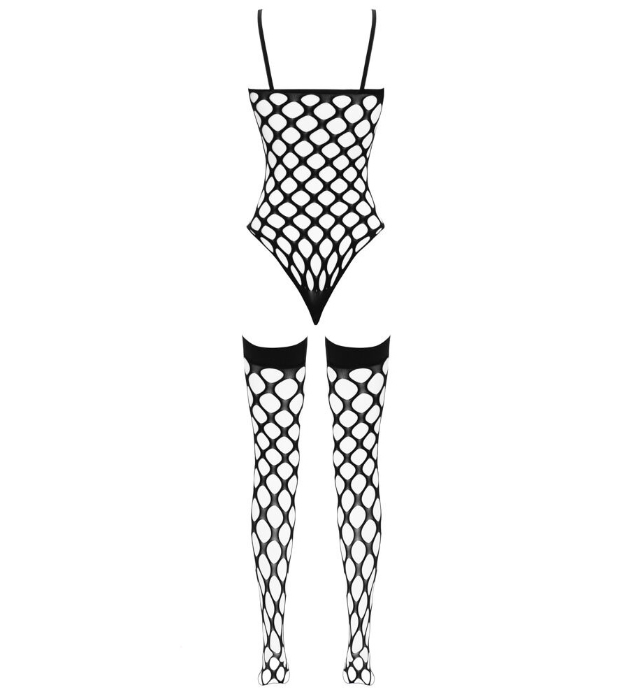 Fantasy by Cottelli Net Set – mrežasti bodi i samostojeće čarape