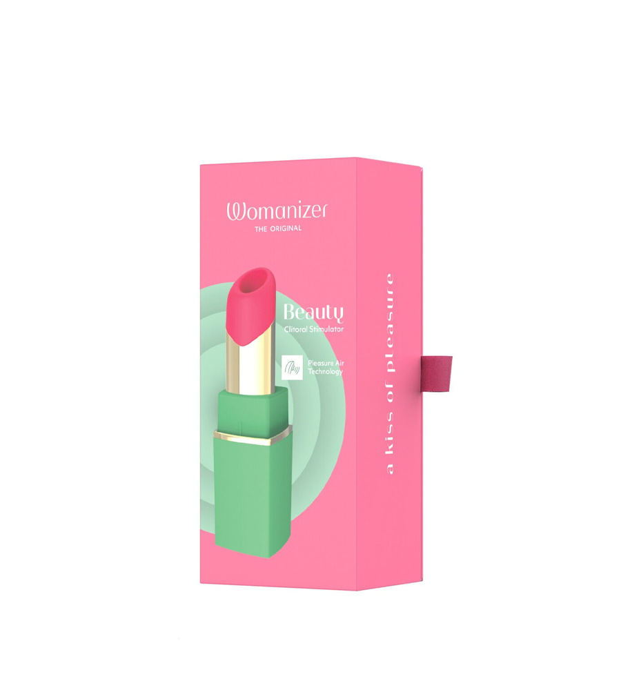 Womanizer Beauty Green/Pink – zračni masažer klitorisa u obliku ruža