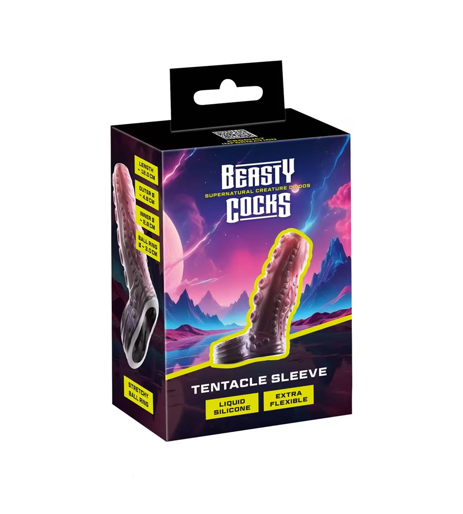 Beasty Cocks Tentacle Sleeve – silikonska navlaka za penis s prstenom