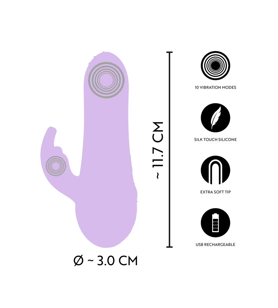 Cuties Dual Density Mini Rabbit Vibrator