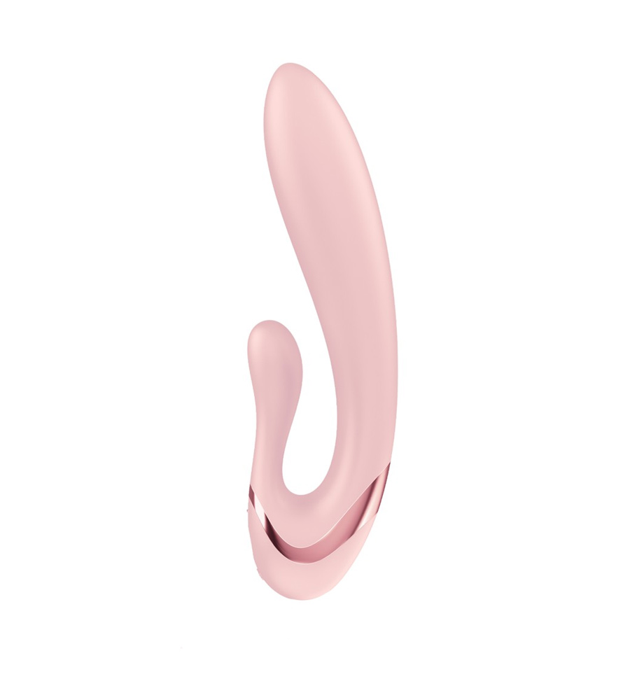 Satisfyer Pearl Bunny 3 Pink je rabbit vibrator s rotirajućim perlama. Ergonomski oblikovan rabbit nastavak nježno vibrira i stimulira klitoris.